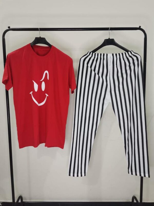 2 Pcs Printed Half Sleeves Ladies Sleep Wear - Image 2