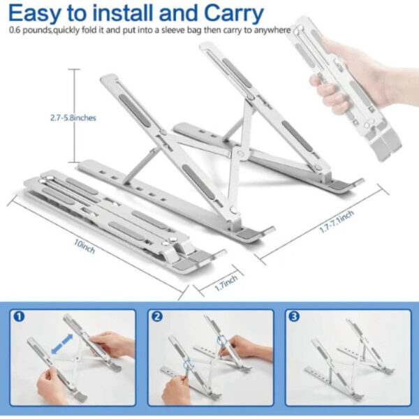 Laptop Stand Creative Folding Storage Bracket - 16 Inches - Image 4