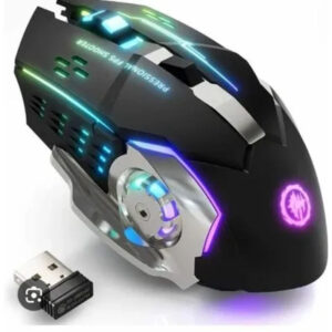 Coll Lightning Effects Black Gaming Wireless Mouse