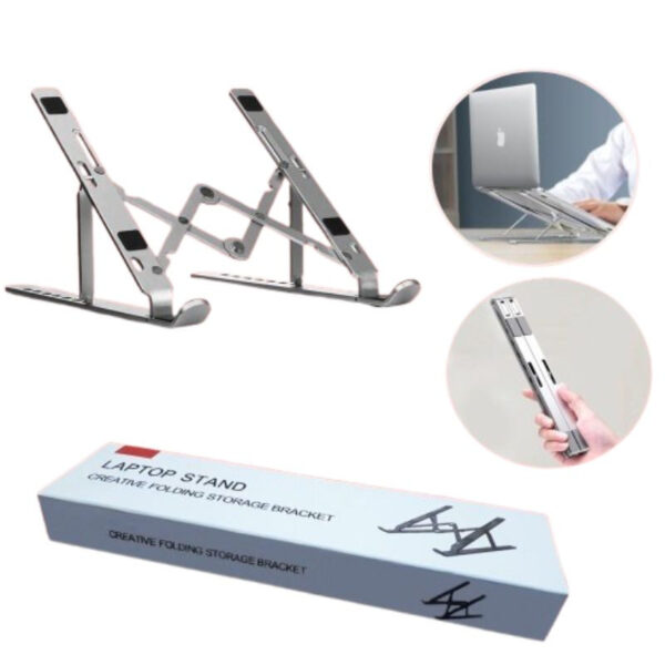Laptop Stand Creative Folding Storage Bracket - 16 Inches - Image 3