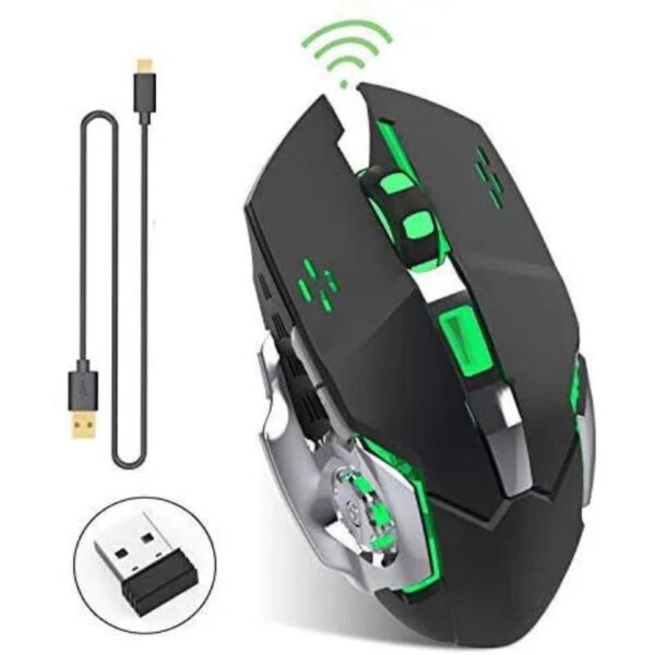 Coll Lightning Effects Black Gaming Wireless Mouse - Image 3